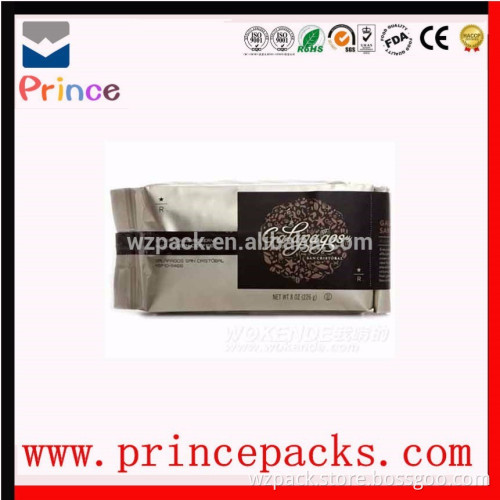 custom foil coffee packing bags vacuum food bag